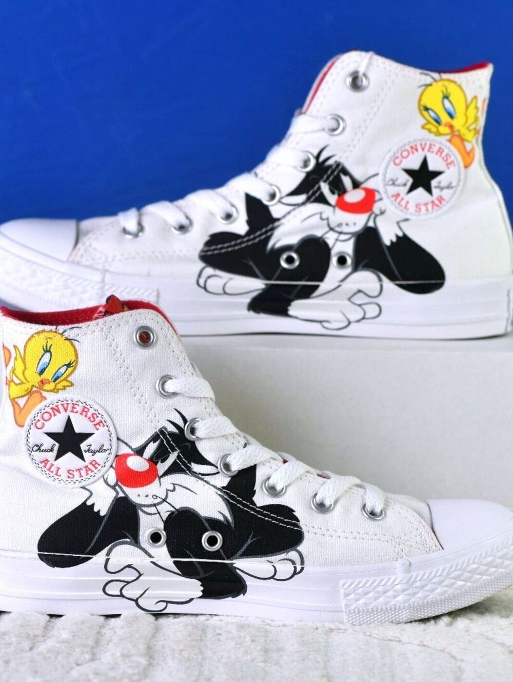New! Size: 3 Youth | Looney Tunes x Converse All Star Hi 'Sylvester & Tweety'